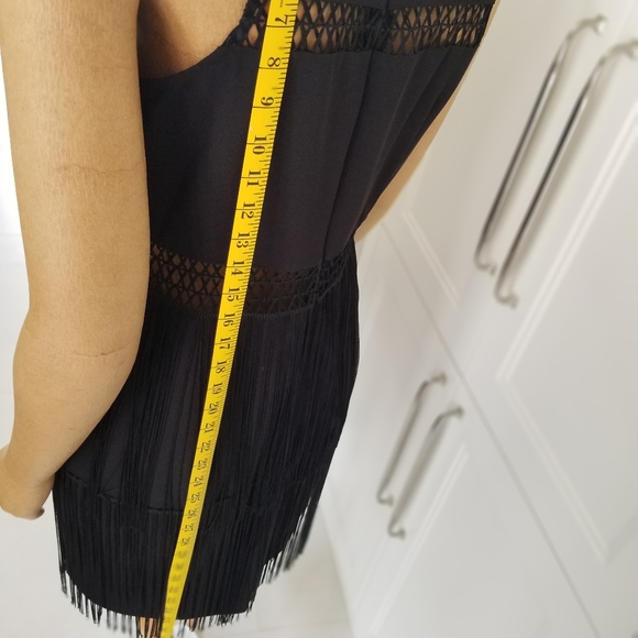 Aidan Mattox fringe dress sz 10 - Picture 6 of 11